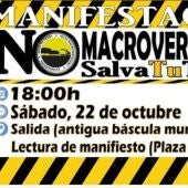 El próximo sábado manifestación, que se prevé multitudinaria, en contra del proyecto de Vertedero en Salvatierra