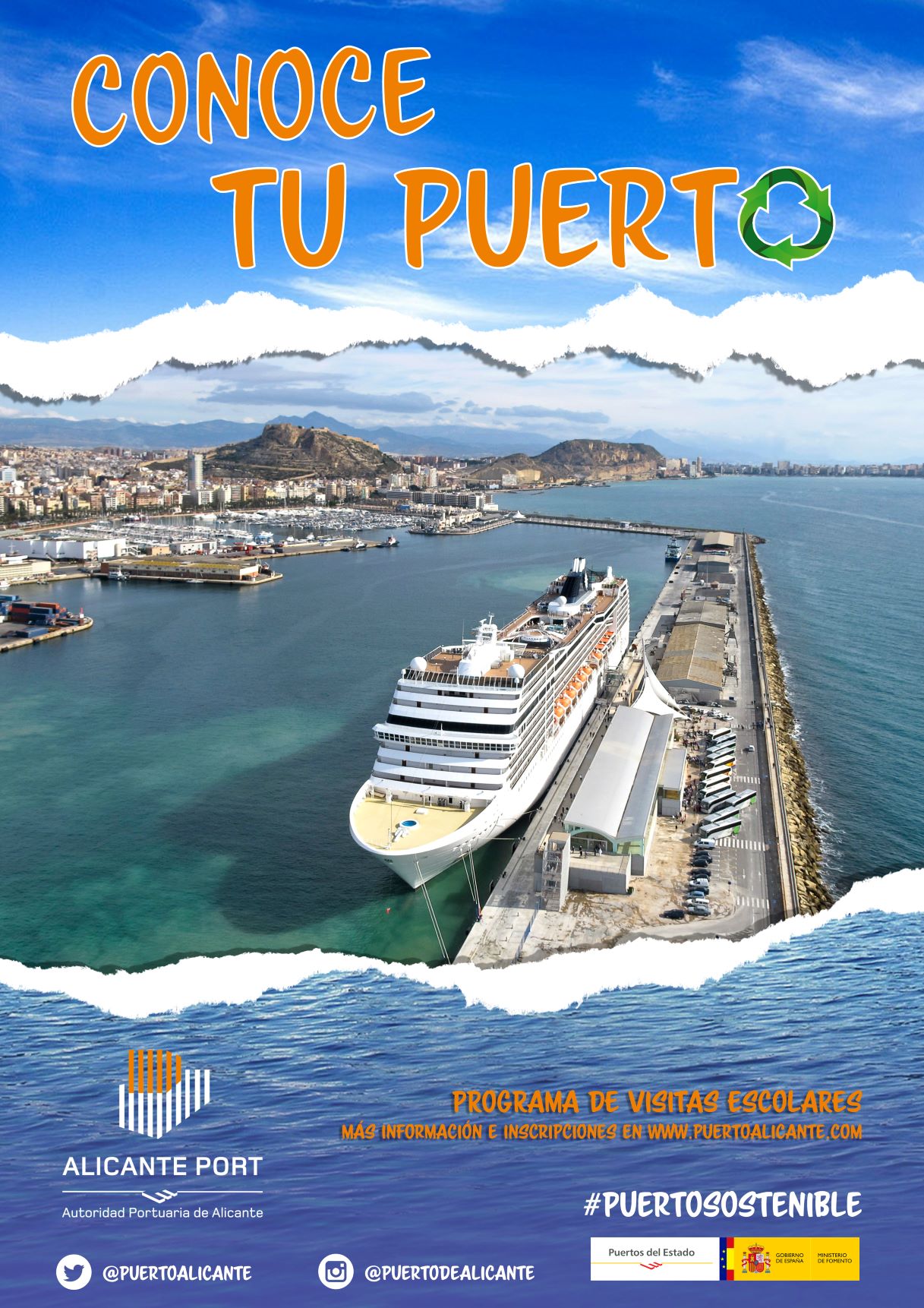 Alumnos de la ESO de la provincia podrán visitar el Puerto de Alicante en barco Alumnos de la ESO de la provincia podrán visitar el Puerto de Alicante en barco