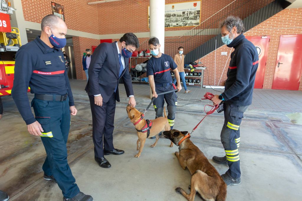 Un bombero de la Unidad Canina de Alicante fuera de servicio rescata a una persona perdida en las Lagunas de Rabasa Un bombero de la Unidad Canina de Alicante fuera de servicio rescata a una persona perdida en las Lagunas de Rabasa