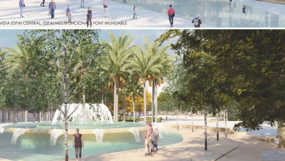 Fuente y playa Fuente y playa