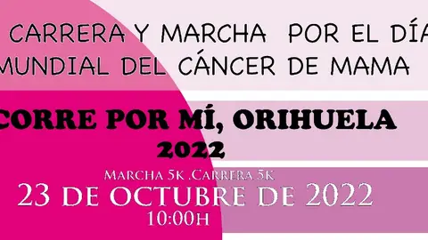 VI Carrera y Marcha por el Día Mundial del Cáncer de Mama en Orihuela cancer