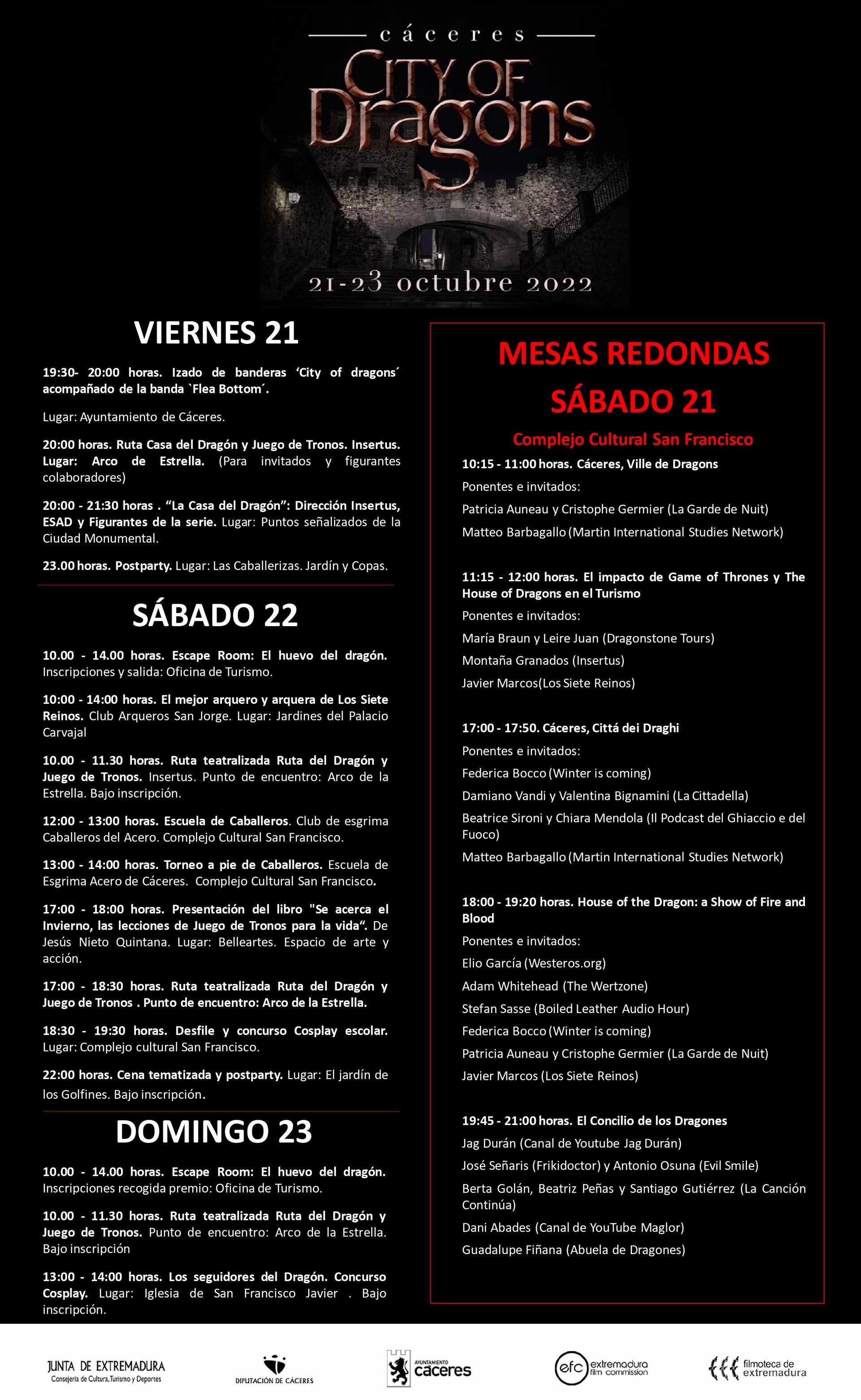 Cáceres acoge este fin de semana el mayor encuentro mundial de seguidores de la Saga "Juego de Tronos" Cáceres acoge este fin de semana el mayor encuentro mundial de seguidores de la Saga "Juego de Tronos"