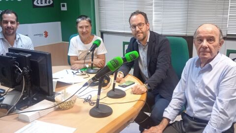 Jose Navarro, Mayte Vilaseca, H&eacute;ctor D&iacute;ez y el profesor Jos&eacute; Ruiz