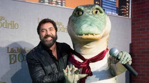 El actor Javier Bardem, durante el photocall en Madrid de la pel&iacute;cula 'Lilo, mi amigo el cocodrilo'
