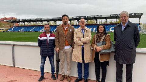 Representantes del Ayuntamiento de Salamanca, de Unionistas y del Monterrey