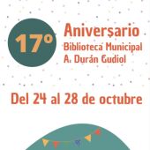 Actividades para celebrar el 17 aniversario de la biblioteca Durán Gudiol 