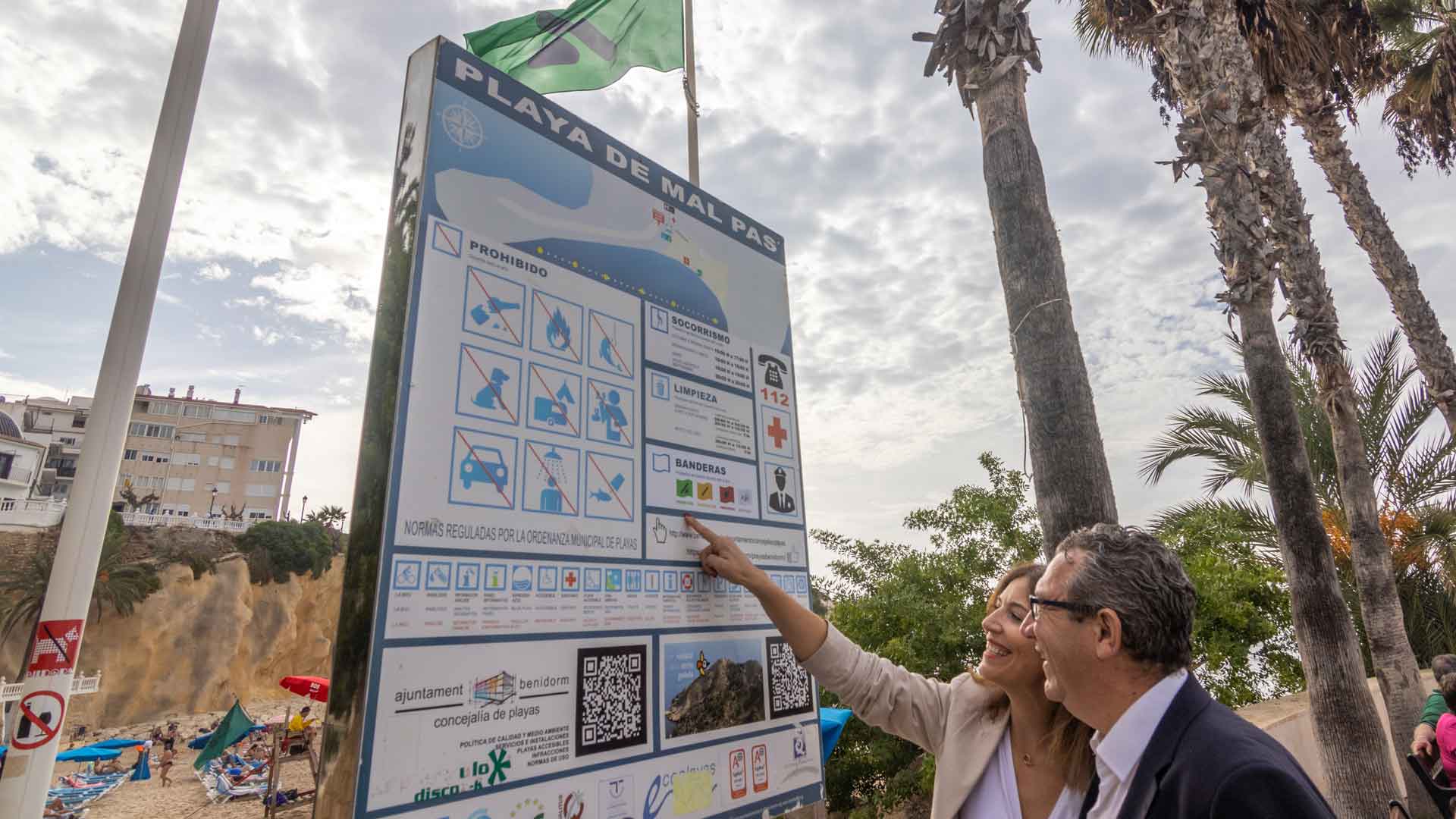 Benidorm incorpora señalética para daltónicos en las playas Benidorm incorpora señalética para daltónicos en las playas