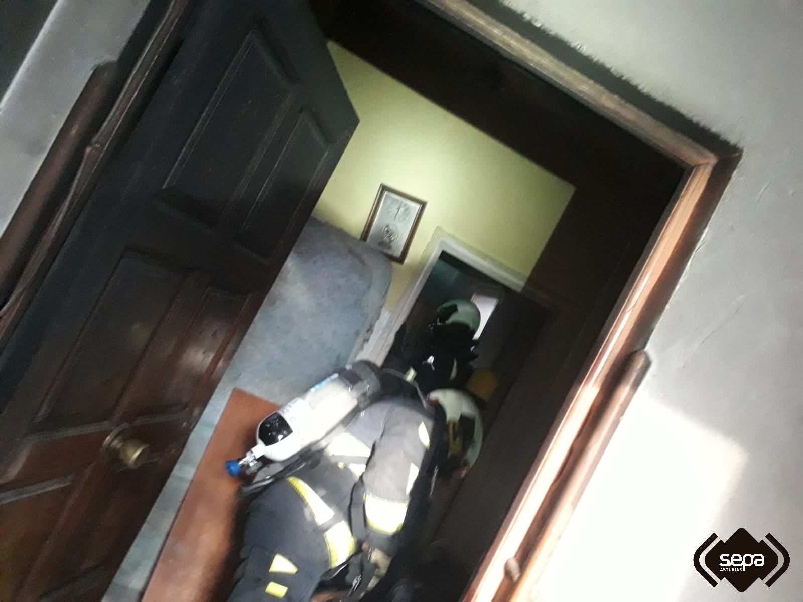 Una mujer fallece en el incendio de un piso en Sama de Langreo Una mujer fallece en el incendio de un piso en Sama de Langreo