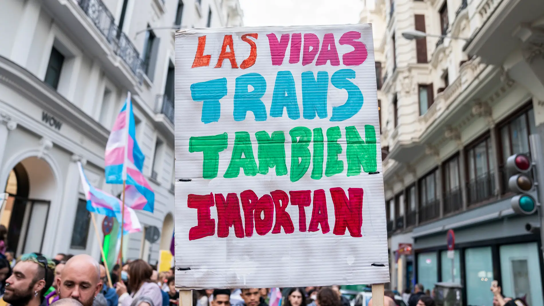  Manifestación contra los retrasos de la Ley Trans en Madrid