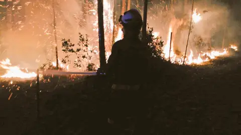 Incendio forestal en Reocín, Cantabria. 2022 Incendio forestal en Reocín, Cantabria. 2022