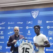 Manolo Gaspar y Lumor, del Málaga CF Manolo Gaspar y Lumor, del Málaga CF