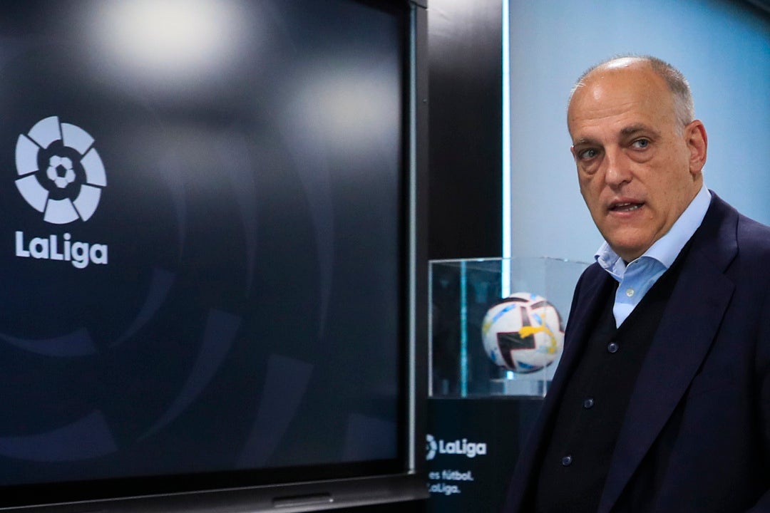 Tebas: "La Superliga parece una Supercopa de dos" Tebas: "La Superliga parece una Supercopa de dos"