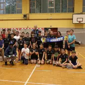 Os nosos xogadores Peci e Chaz visitan o Club Deportivo Athlos Os nosos xogadores Peci e Chaz visitan o Club Deportivo Athlos