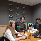 Belén Durán, David Tardío y Miguel Guerra, durante el transcurso del programa