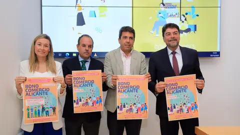 Los responsables políticos de esta segunda campaña del Bono Comercio Los responsables políticos de esta segunda campaña del Bono Comercio