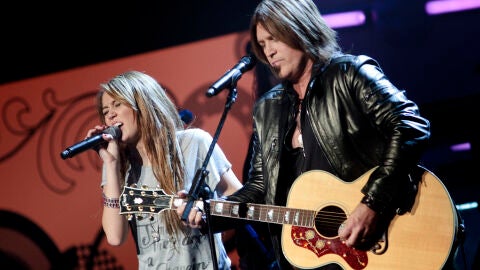 Miley Cyrus y su padre Billy Ray Cyrus
