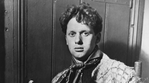 Imagen del poeta y dramaturgo brit&aacute;nico, Dylan Thomas