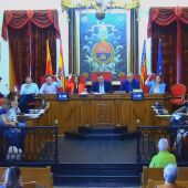 Votación en el pleno municipal del Ayuntamiento de Elche del mes de octubre de 2022.