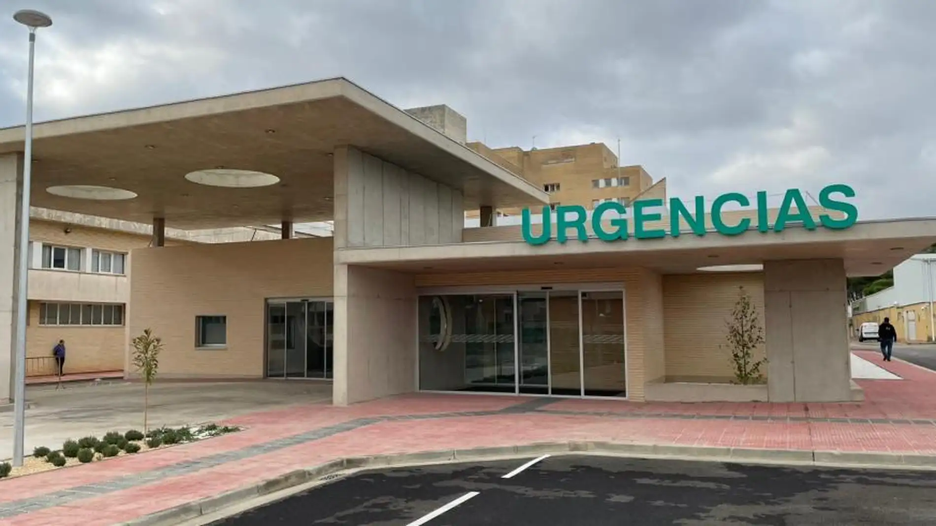 Fachada de las nuevas Urgencias del Hospital Universitario San Jorge de Huesca