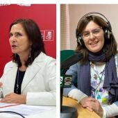 Mari Luz Martínez Seijo, diputada del PSOE y Carolina Vian de Cruz Roja Palencia