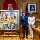 Homenaxe a Eduardo Barreiros cun novo retrato Homenaxe a Eduardo Barreiros cun novo retrato