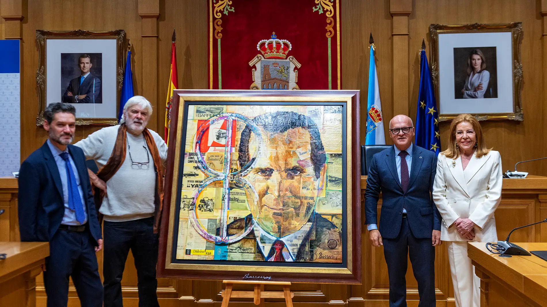 Homenaxe a Eduardo Barreiros cun novo retrato