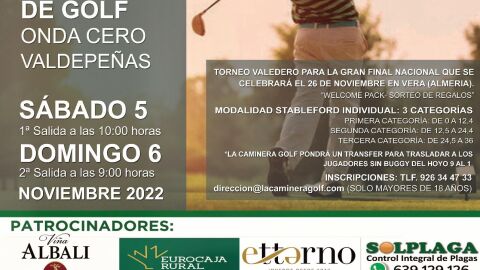 XVI Torneo de Golf de Onda Cero Valdepe&ntilde;as