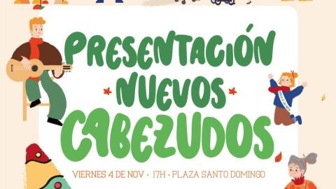 Este viernes se presentan los nuevos cabezudos
