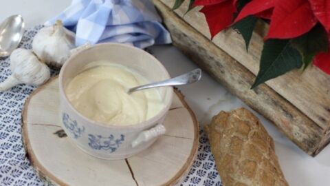 Crema de ajo receta de Robin Food