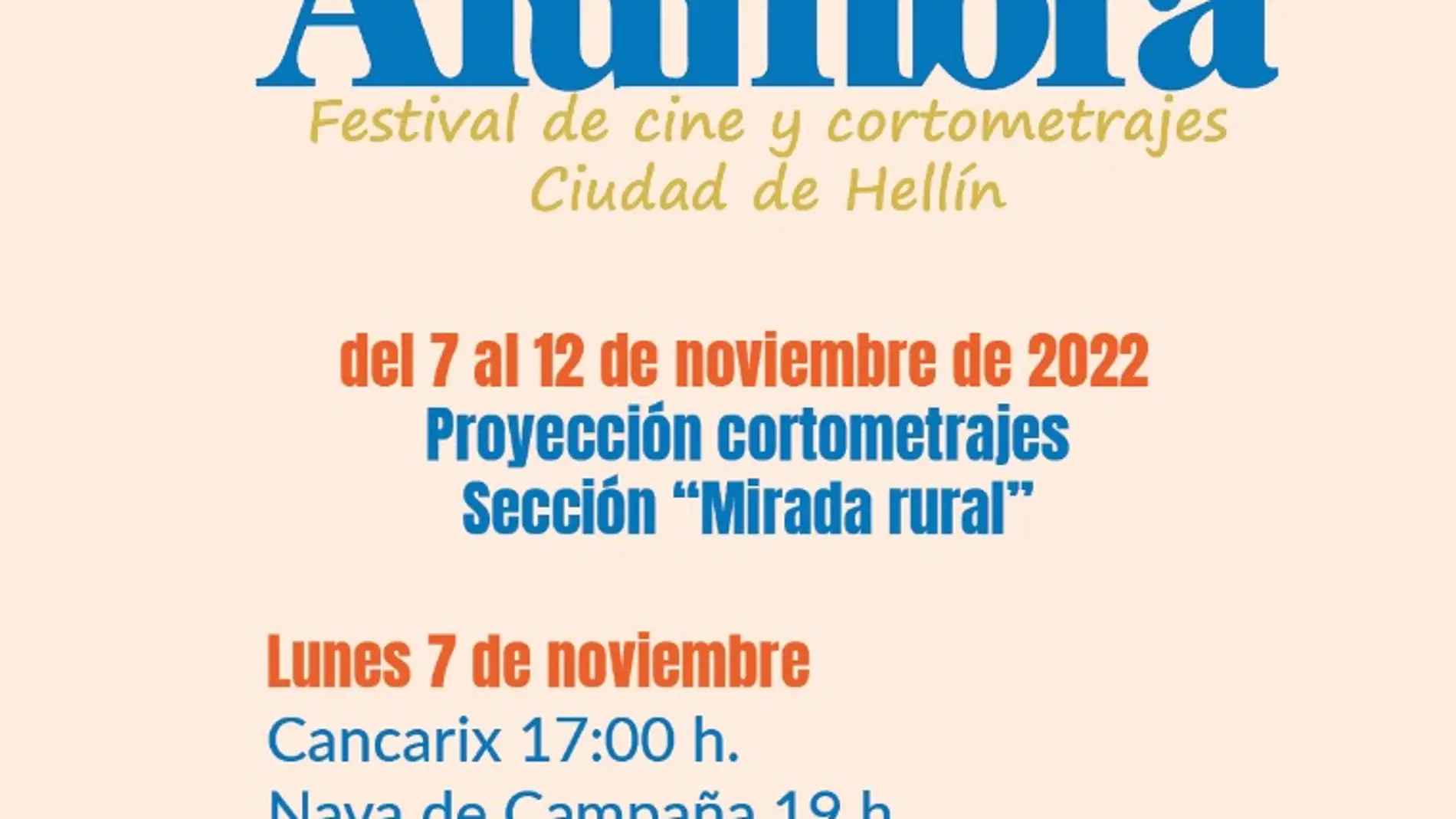 El Festival de Cortos 'Alumbra', de Hellín, ya tiene sus 30 finalistas 