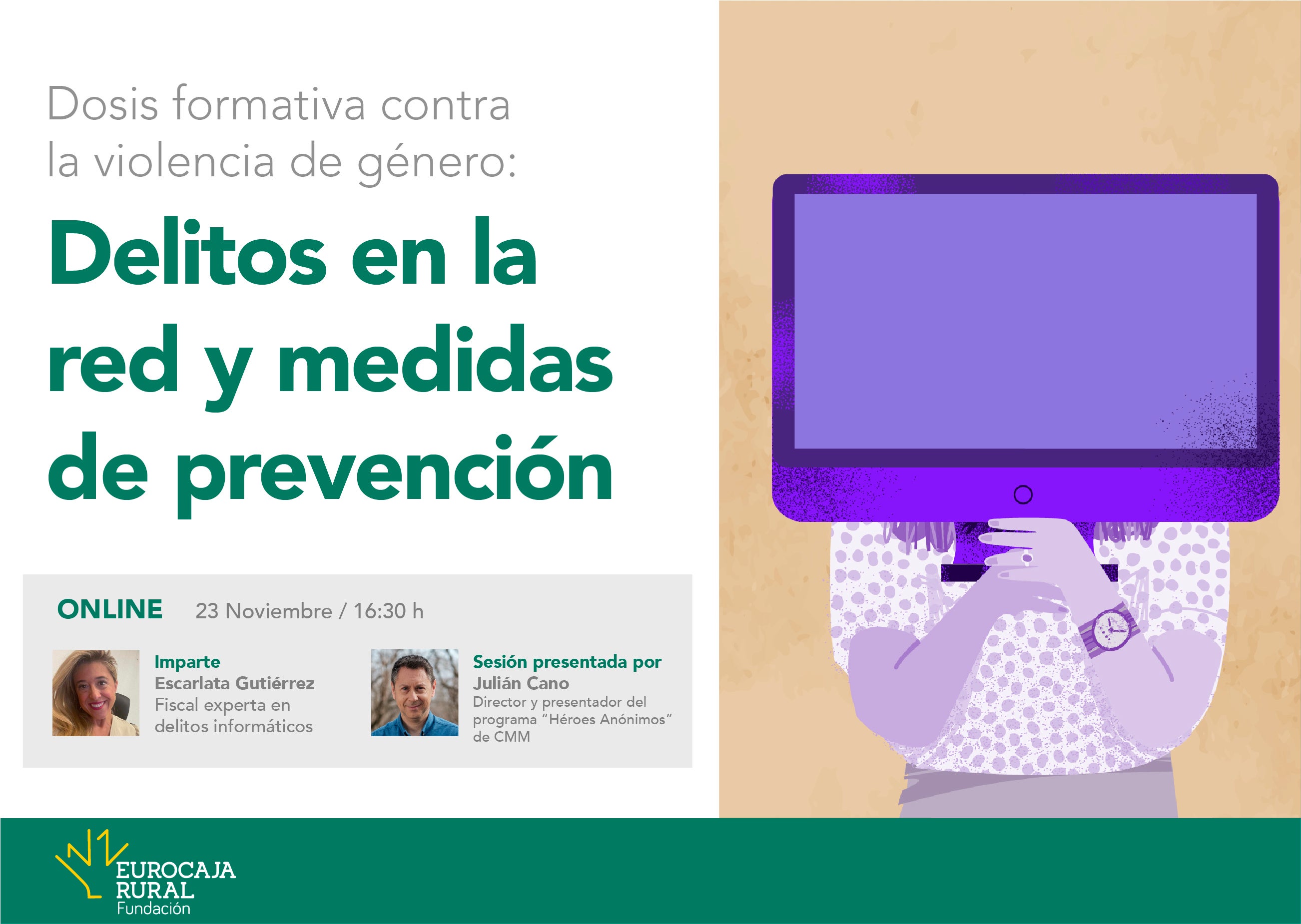 'Delitos en la red y medidas de prevención', nueva dosis formativa de Fundación Eurocaja Rural 'Delitos en la red y medidas de prevención', nueva dosis formativa de Fundación Eurocaja Rural