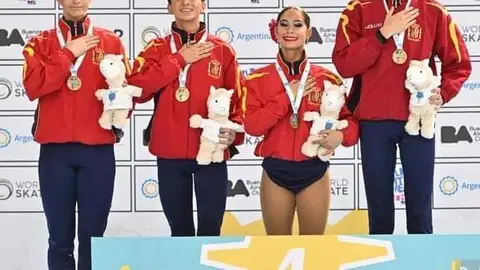 Cuartero campeón del mundo de patinaje artístico Alexmar de Bezana Cantabria Cuartero campeón del mundo de patinaje artístico Alexmar de Bezana Cantabria