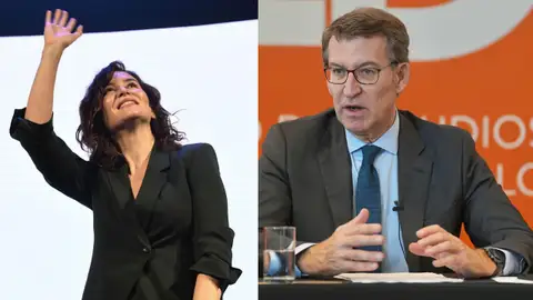 Isabel Díaz Ayuso y Alberto Núñez Feijóo Persona física: Así será la cena de Navidad en el PP con la guerra entre Ayuso y Feijóo