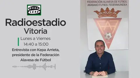 Kepa Arrieta, presidente de la Federación Alavesa de Fútbol Kepa Arrieta, presidente de la Federación Alavesa de Fútbol