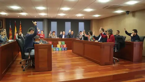Unanimidad de los tres grupos políticos en el pleno de Onda Unanimidad de los tres grupos políticos en el pleno de Onda