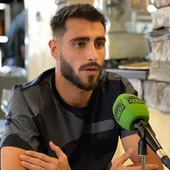 Luis Muñoz, jugador del Málaga en el Asador Iñaki Luis Muñoz, jugador del Málaga en el Asador Iñaki