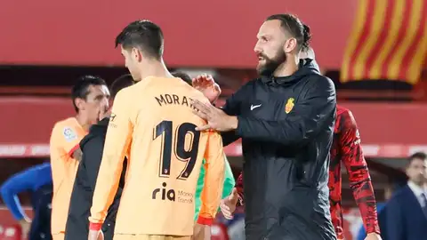 Morata con Muriqi Morata con Muriqi
