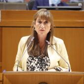 Imagen de archivo de la consejera de Sanidad, Sira Repollés, en el parlamento aragonés