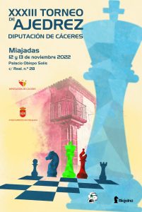 El mejor ajedrez se cita este fin de semana en Miajadas en el XXXIII Torneo de Ajedrez Diputación de Cáceres El mejor ajedrez se cita este fin de semana en Miajadas en el XXXIII Torneo de Ajedrez Diputación de Cáceres