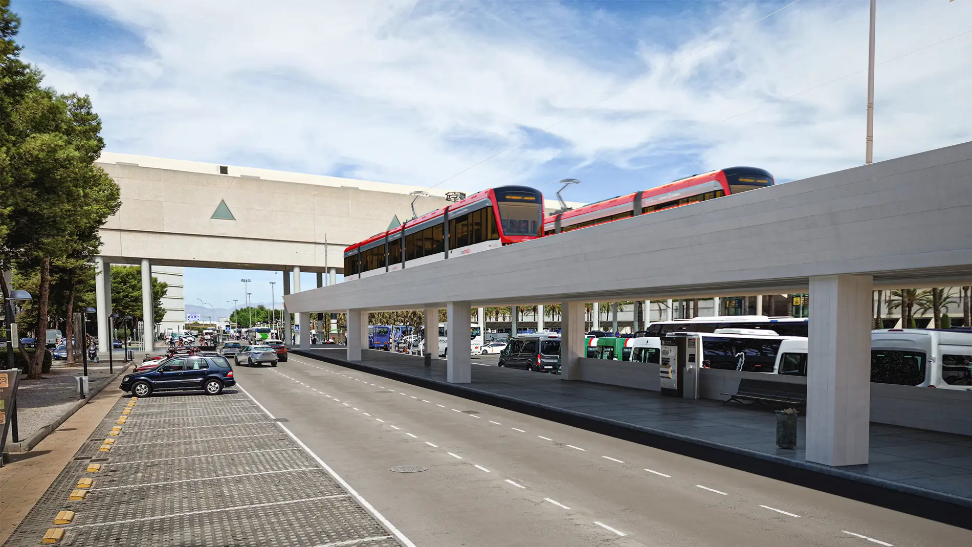 "Trambadia", el tranvía que conectará la Plaza de España de Palma y el aeropuerto de Son Sant Joan a partir del año 2027