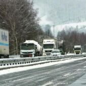Nieve en la A15