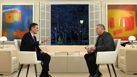 Pedro Sánchez junto a Antonio García Ferreras