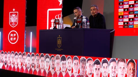  Luis Enrique, en el acto en el que ha dado a conocer la lista para el Mundial de Qatar