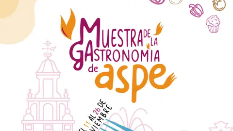 Cartel de la V Muestra Gastronómica de Aspe. Cartel de la V Muestra Gastronómica de Aspe.