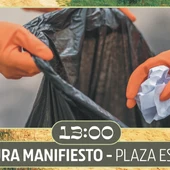 Cartel Ruta cívica limpieza caminos IU Valdepeñas Cartel Ruta cívica limpieza caminos IU Valdepeñas