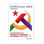 El sello de Correos que celebra el centenario del PCE.