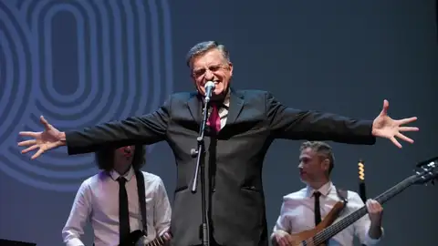 El Gran Wyoming, durante su actuación en la gala inaugural del 60 Festival de Gijón El Gran Wyoming, durante su actuación en la gala inaugural del 60 Festival de Gijón