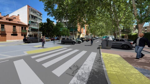 Proyecto del nuevo eje de conexi&oacute;n entre el Casco Hist&oacute;rico y el r&iacute;o Henares a trav&eacute;s de la calle Fern&aacute;n Falc&oacute;n en Alcal&aacute; de Henares