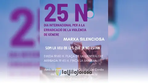 25N en la Vila Marcha silenciosa 25N en la Vila Marcha silenciosa