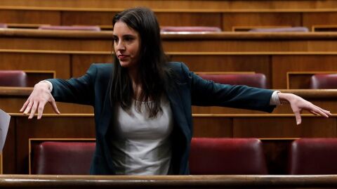 Irene Montero, en el Congreso de los Diputados.